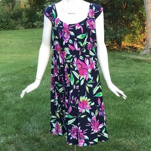 London Times Floral Print Dress